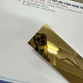 Nẹp L Inox Màu Vàng Gương NLG1