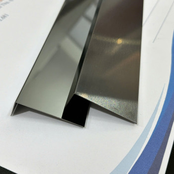 Nẹp L Inox Màu Đen Xước NLK2