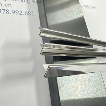 Nẹp T Inox Màu Trắng Gương NTW1 Nẹp T Inox Màu Trắng Gương NTW1