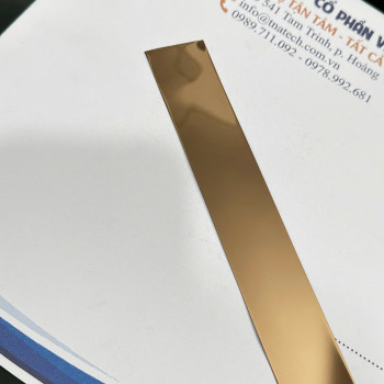 La Inox Thanh Màu Vàng Hồng Gương TMVP1